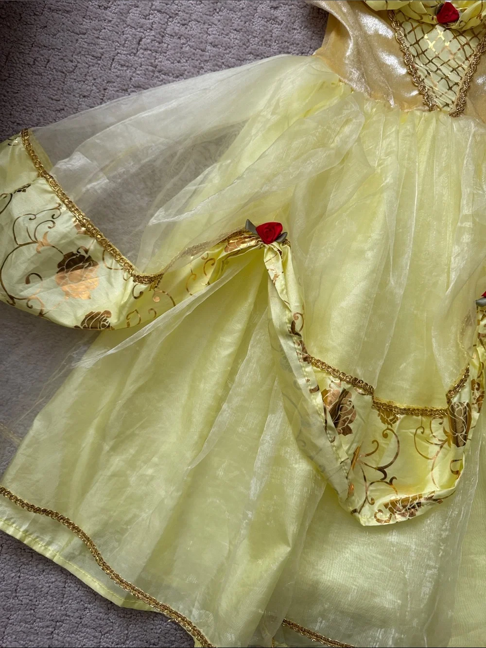 Little Adventures Yellow Princess Theater Costume Dress for Kids